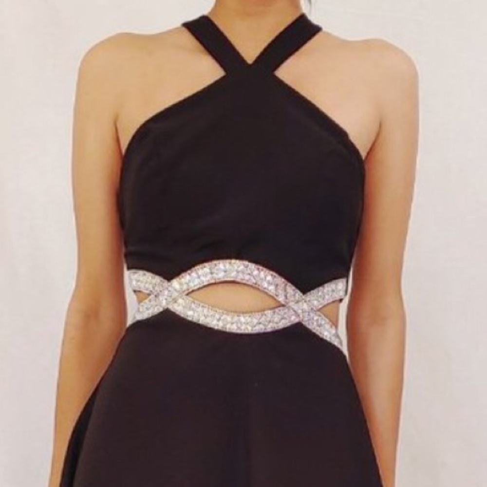 Black High Low Formal Dress